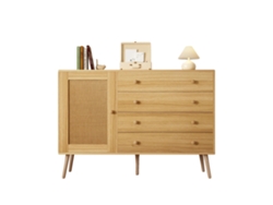 Mueble auxiliar, 4 cajones, diseño minimalista y elegante, A