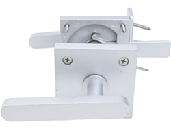 Pestillo Eficaz Para Puertas De Graneros Y Jardines Mecanismo Doble Manija (plateado)., Seguridad