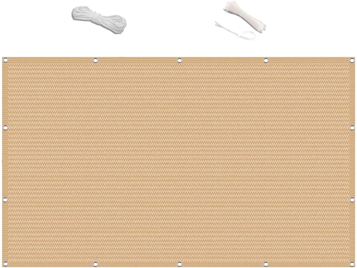 55 X 660 Cm, Pantalla Privacidad, Hdpe, Transpirable, Opaca, Para Balcón, Jardín