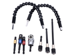 Juego De Extensiones De Brocas Flexibles Universales Con Conexión Rápida Para Reparaciones Automotrices Y Domésticas.