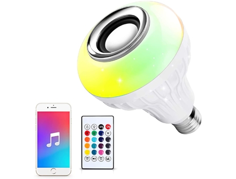 Ustellar LED Wireless Light Bulb Speaker, RGB Smart Music Bulb, E26 Base Color Changing with Remote Control for Party, Home, Halloween Christmas