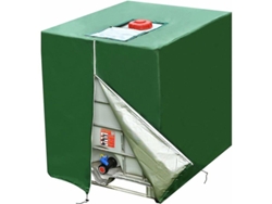 Cubierta Para Tanque Ibc 1000l De Lona Verde 210d Resistente A Uv Y Polvo Con Cordón De Ajuste
