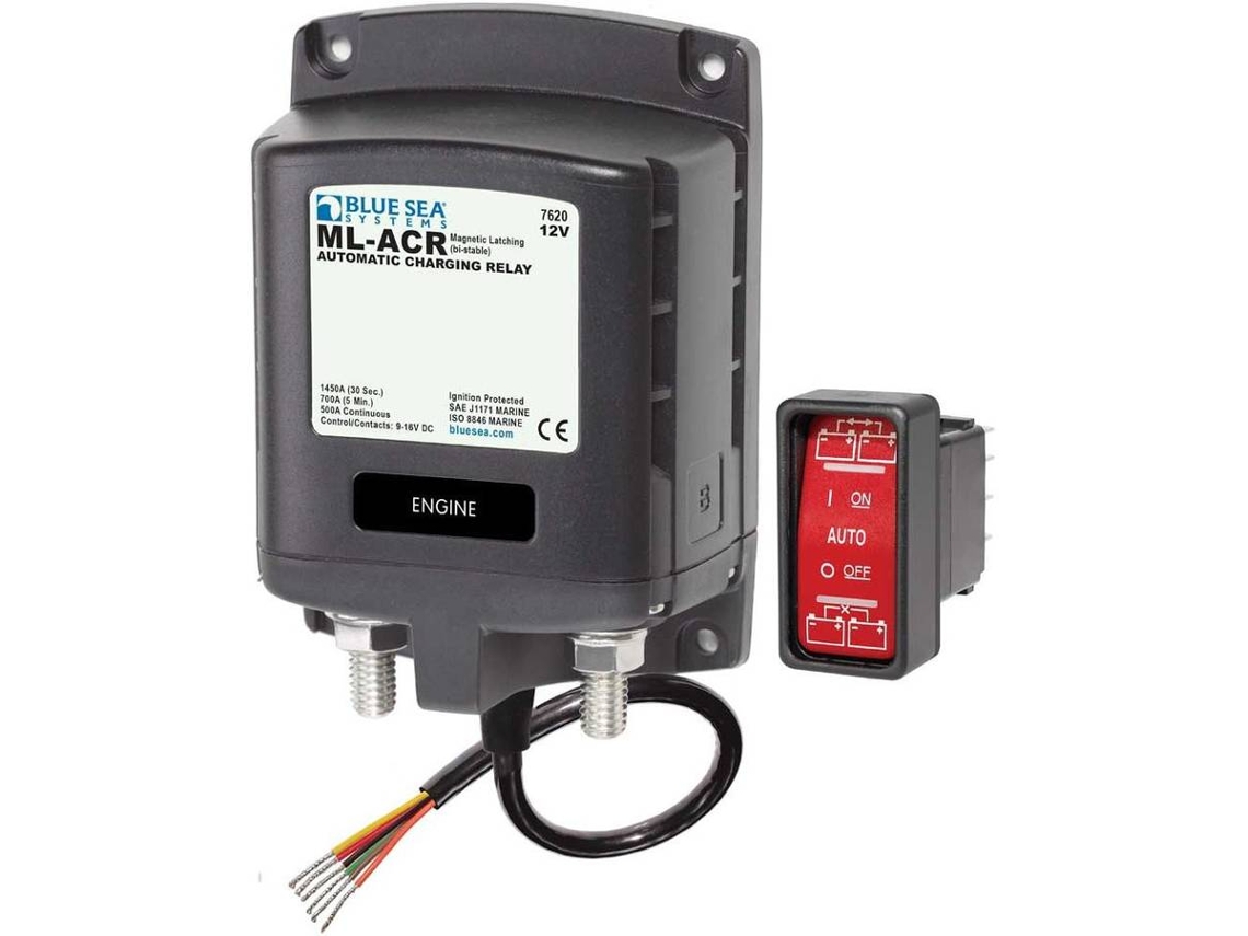 Isolador BLUE SEA Automatic Charging Relay 12V Negro