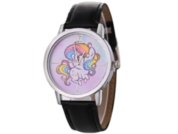 Reloj De Pulsera De Lujo Para Mujer Con Esfera Redonda Y Correa De Cuero, Movimiento De Cuarzo (negro).