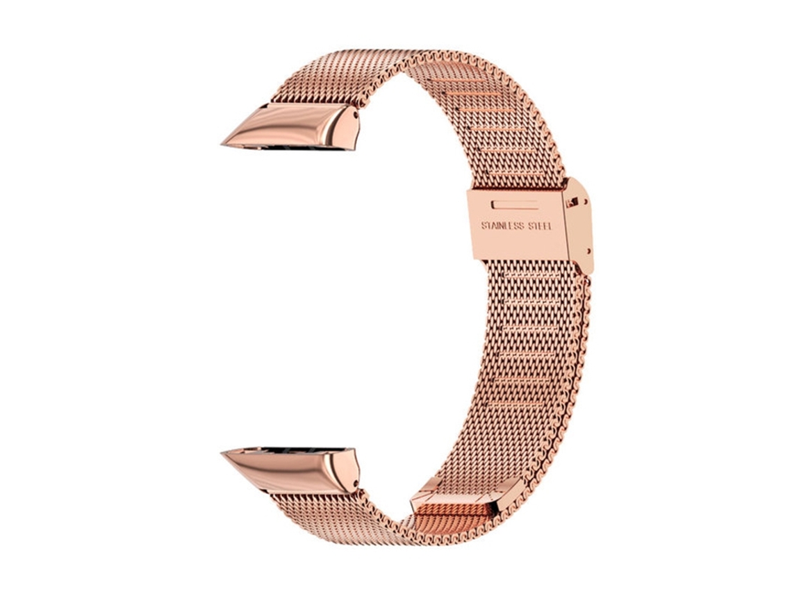 Correa Smartwatch para Huawei Band 6 / Honor Band 6/7 MIJOBS Milan Acero Inoxidable (Oro Rosa)