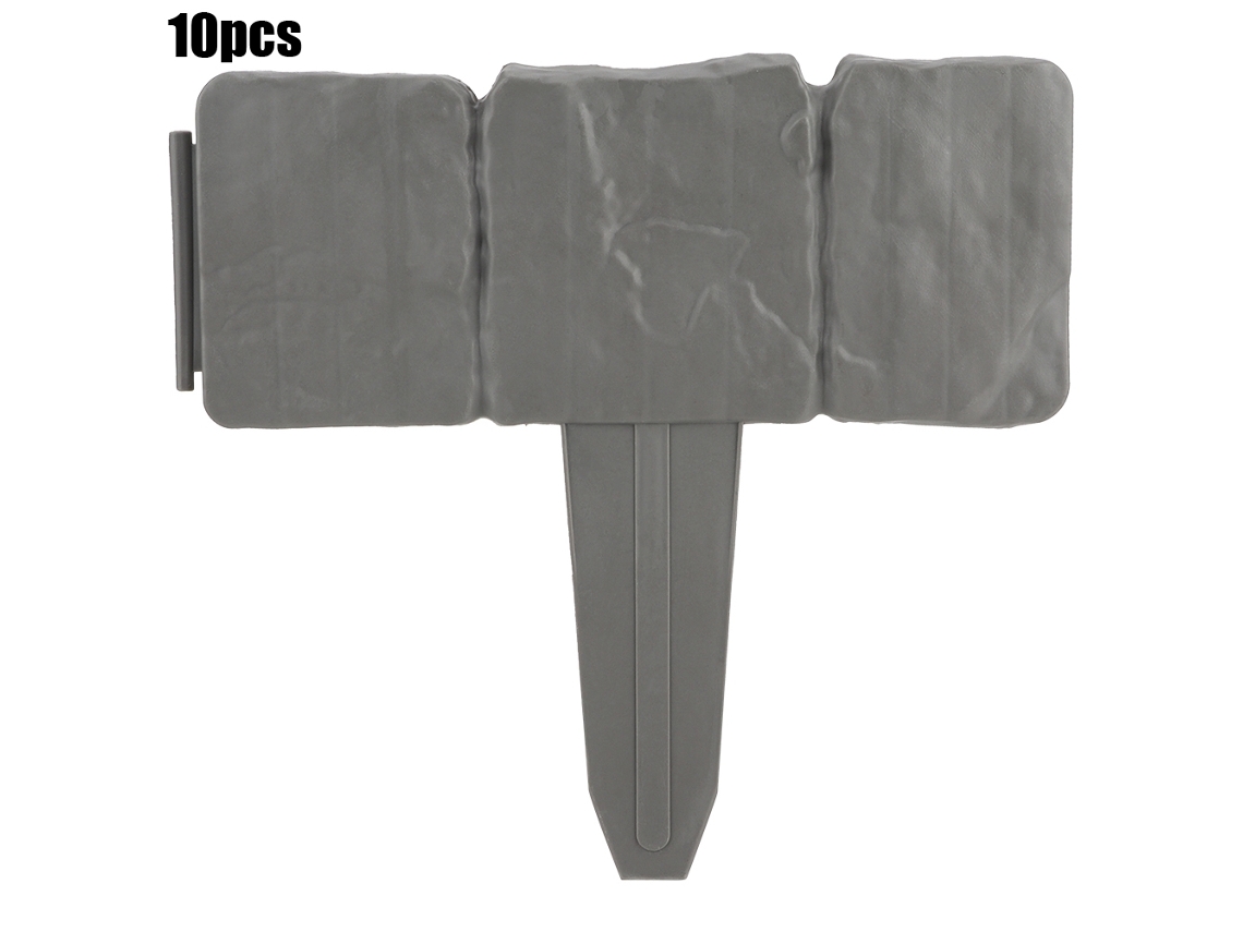 10 Piezas De Borde De Jardín Plegable De Plástico Pp Para Decoración Y Delimitación De Césped.
