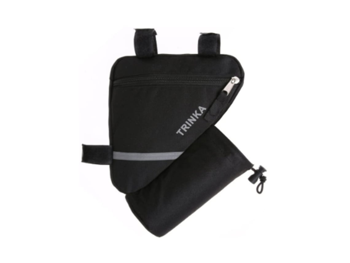 Bolsa triangular para cuadro de bicicleta, con tira reflectante, para botella delantera de bicicleta, Gusshious