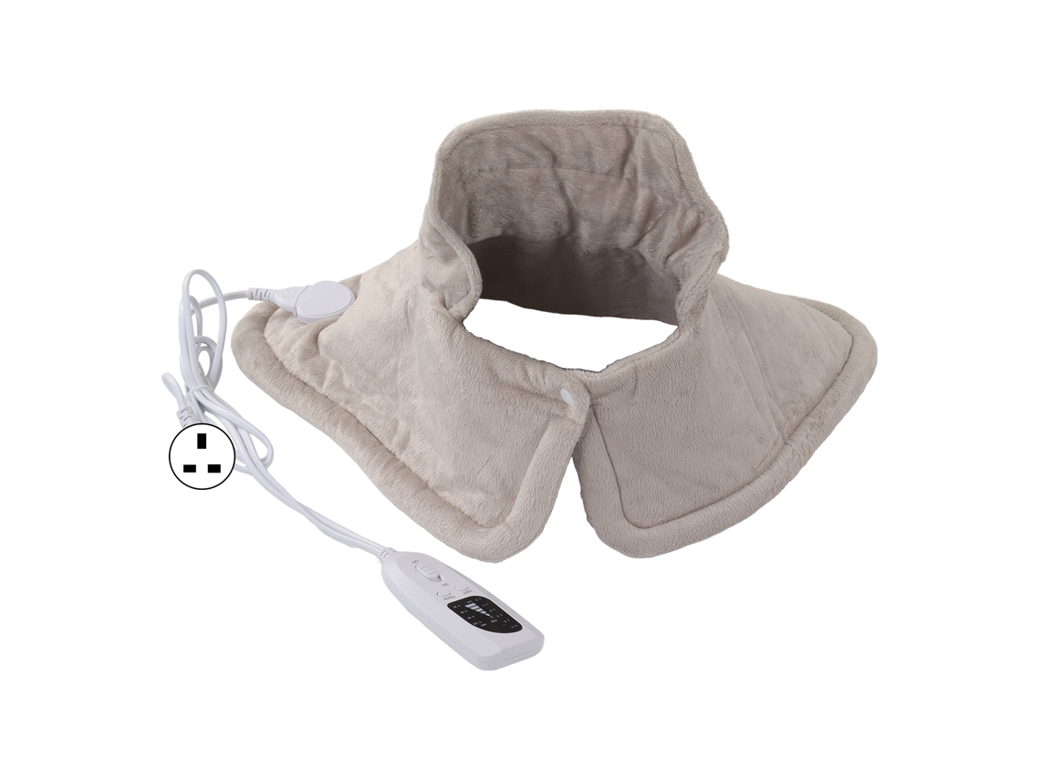 Manta Calefactora Para Hombro Y Cuello Ajustable Soft Wrap Electrónico Con Control De Temperatura 220v Uk Para Invierno