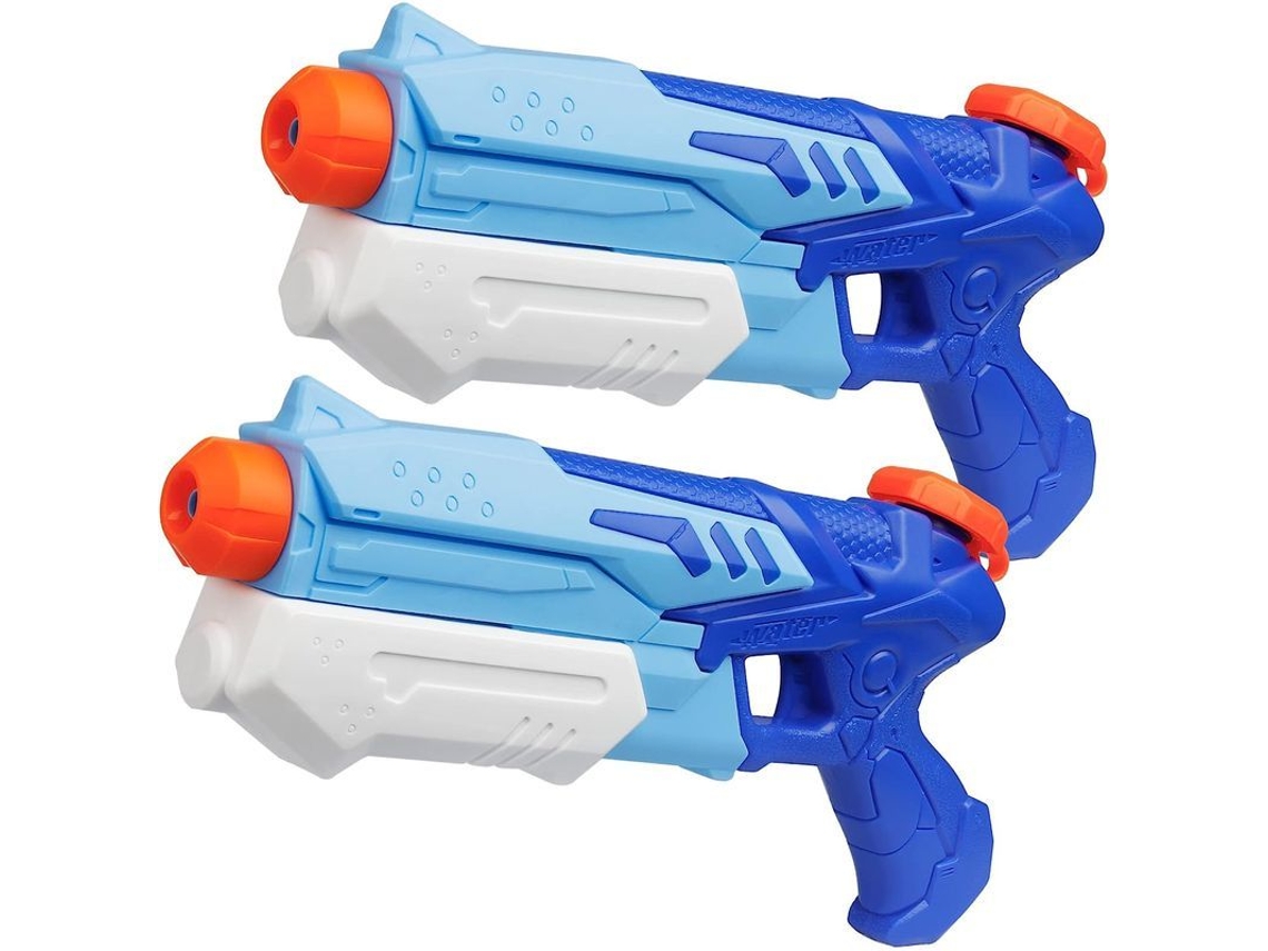 Pistola De Agua Infantil, Paquete De 2 Unidades Con Capacidad De 300 Cc, Largo Alcance, Ideal Para Vacaciones De Verano, Piscina Y Playa.