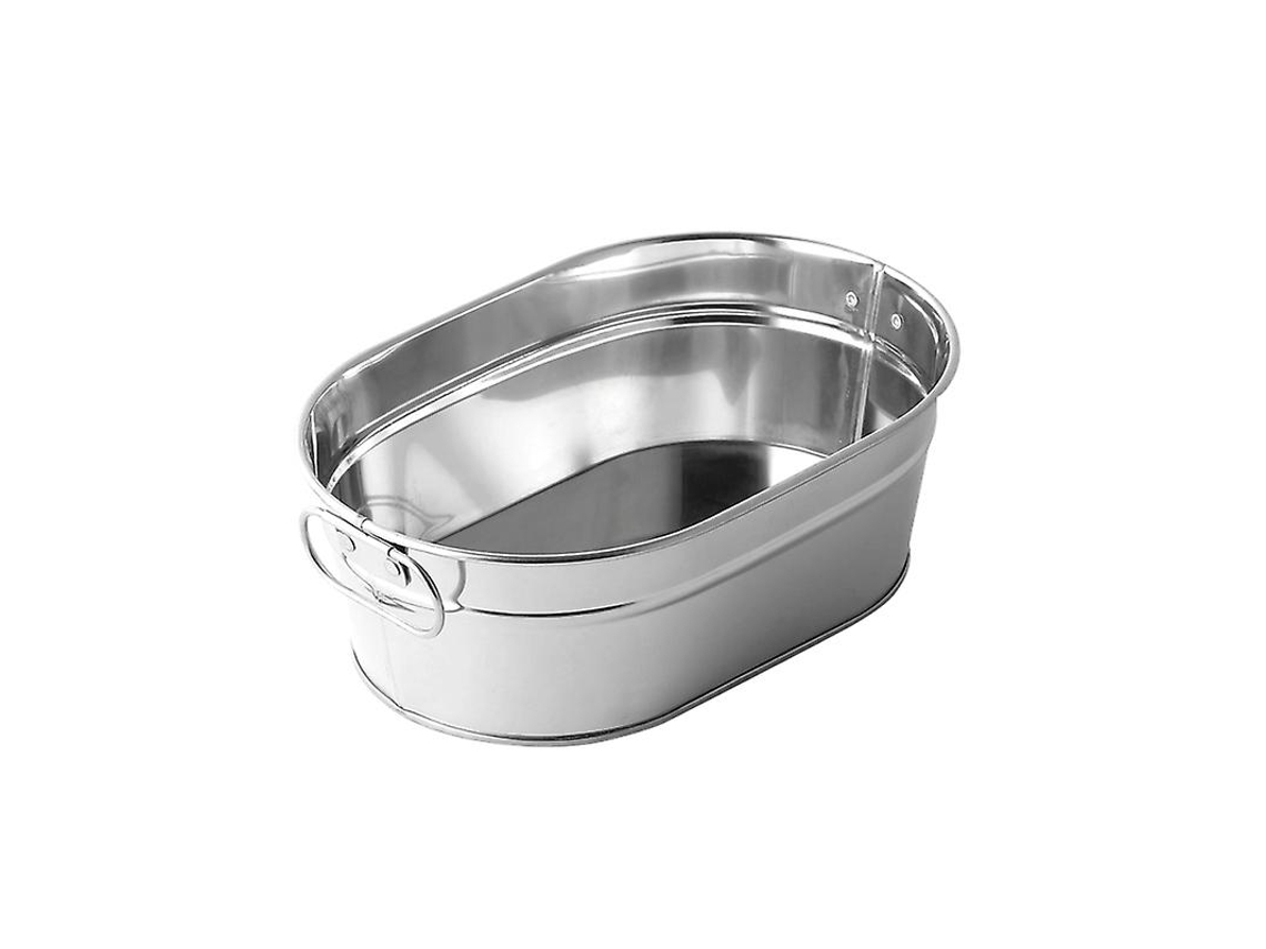1 Cubo Para Patatas Fritas De Acero Inoxidable.