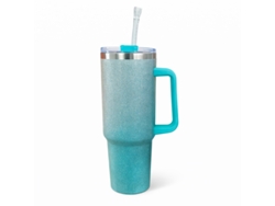 Taza térmica con asa - Brilliant Bk 668-25 Verde aguamarina