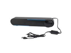 Barra De Sonido Con Cable, Control Táctil, Usb 2.0, Sonido Envolvente Hifi, Led De Escritorio, Plástico.