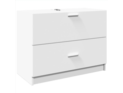 Maison Exclusive - Armario De Lavabo Madera De Ingeniería Blanco 78x37x59 Cm