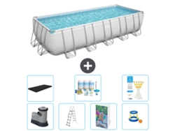 Bestway Piscina Bestway Power Steel Retangular - 640x274x132 Cm - 8-peças S548