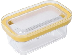 Mantequillera con tapa, cortador, caja para quesos con alambre de acero inoxidable - Rosewell