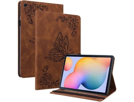 Carcasa Tablet Samsung Galaxy Tab S6 Lite 10.4 2020 SM-P610/P615 HFS-HOUSE Mariposa Marrón