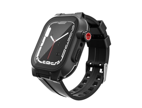 RedPepper TPU+Parte+Estuche de reloj impermeable de silicona para Apple Watch Series 9/8/7 45 mm