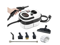 Limpiador a vapor, 2500 W de alta potencia, herramienta de limpieza versátil, 220 V, blanco mejorado, OEM de la UE