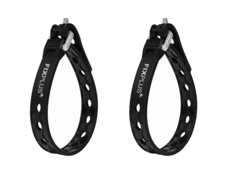 Brida FIXPLUS Silicona (2 Unidades - 15 cm - Negro)