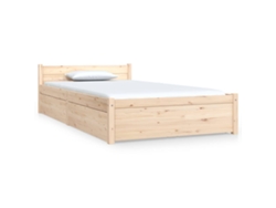 Maison Exclusive - Estructura De Cama Con Cajones 90x200 Cm