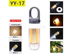 Linterna LED portátil superbrillante con 5 modos de luz, recargable, ideal para acampar, trabajar y usar al aire libre. Aeuzwr