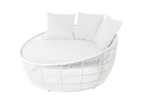 Tumbona Dido 160 x 160 x 76 cm Redondo Blanco BIGBUY GARDEN