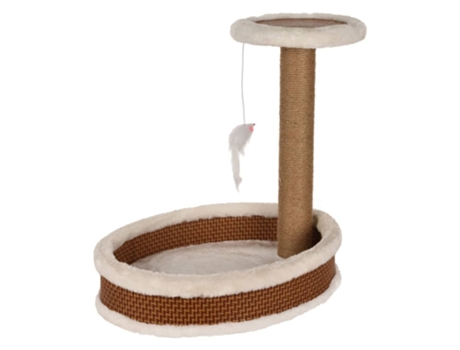 Pets Collection Rascador de gatos con soporte y ratón 40x30x41 cm
