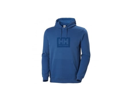 Sudadera con Capucha HELLY HANSEN Hh Box Algodón Azul (M)