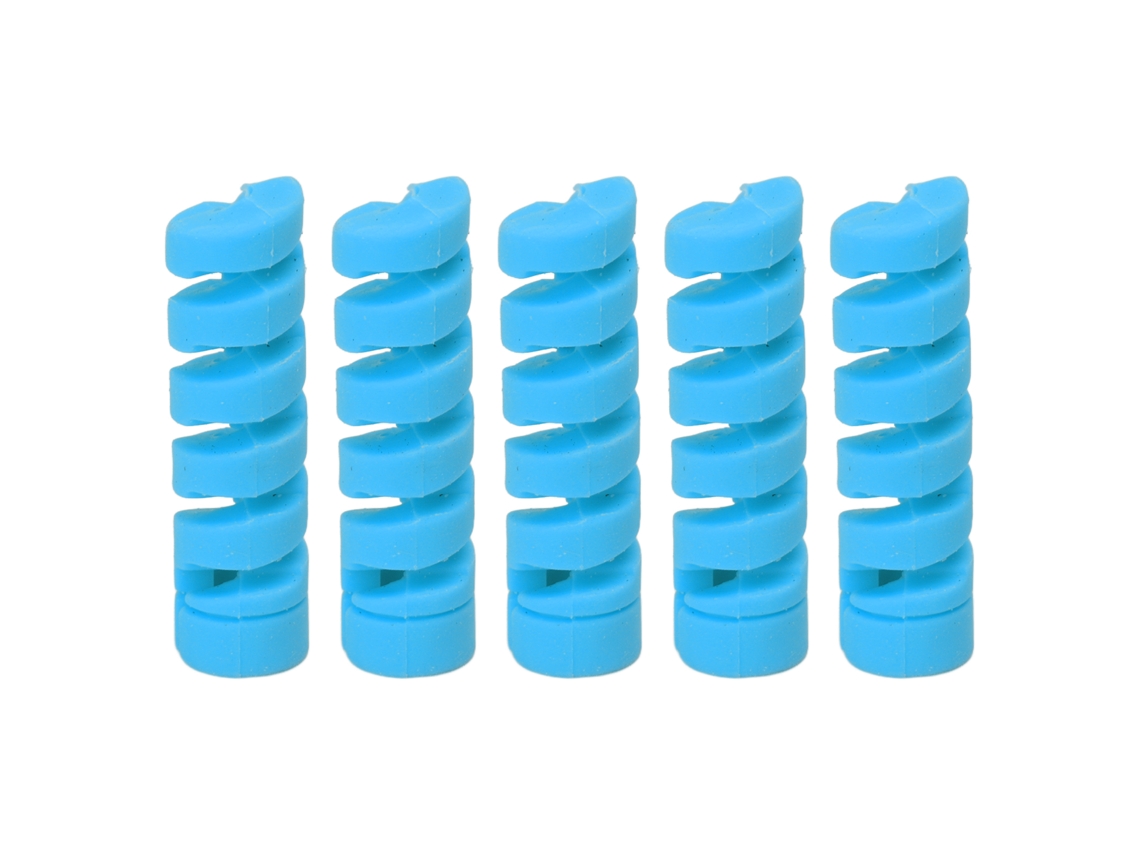 Cansucc 5 Piezas Funda Protectora De Marco De Bicicleta De Goma Para Cable De Cambio Y Freno Azul