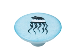 Pomo Para Muebles De Abs 50 Mm De Diámetro Diseño De Pulpo Serigrafiado Paquete De 36 Piezas