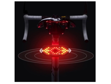 Luz trasera de bicicleta, luces indicadoras de dirección de bicicleta Led, recargables por USB, 5 modos de luz, luz de advertencia de bicicleta, EN...