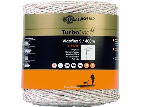 Rollo de Cuerda para Animales de Granja GALLAGHER Superconductora (Rojo - 400m - Nylon)