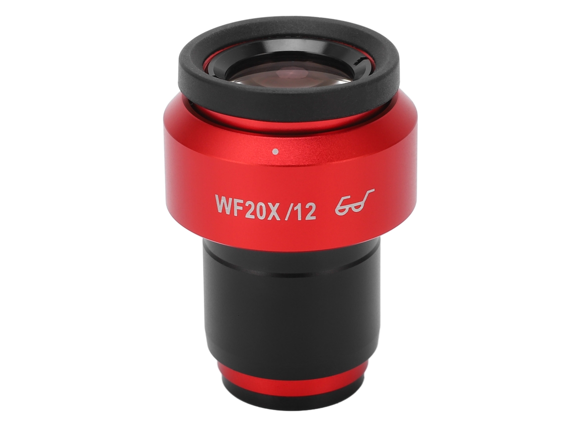 Ocular para microscopio WF20x, lente con revestimiento, campo amplio, interfaz ajustable de 30 mm | Sin marca