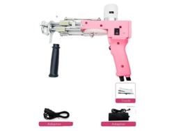 Pistola para mechones, función de corte y bucle, puntada de alta velocidad, rosa 2 en 1 OEM