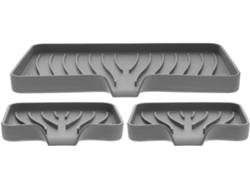 Saboneteira De Silicone Leve Yarnow, Com Estrutura Autolimpante Para Bancada De Banheiro, Pacote Com 3 Unidades Na Cor