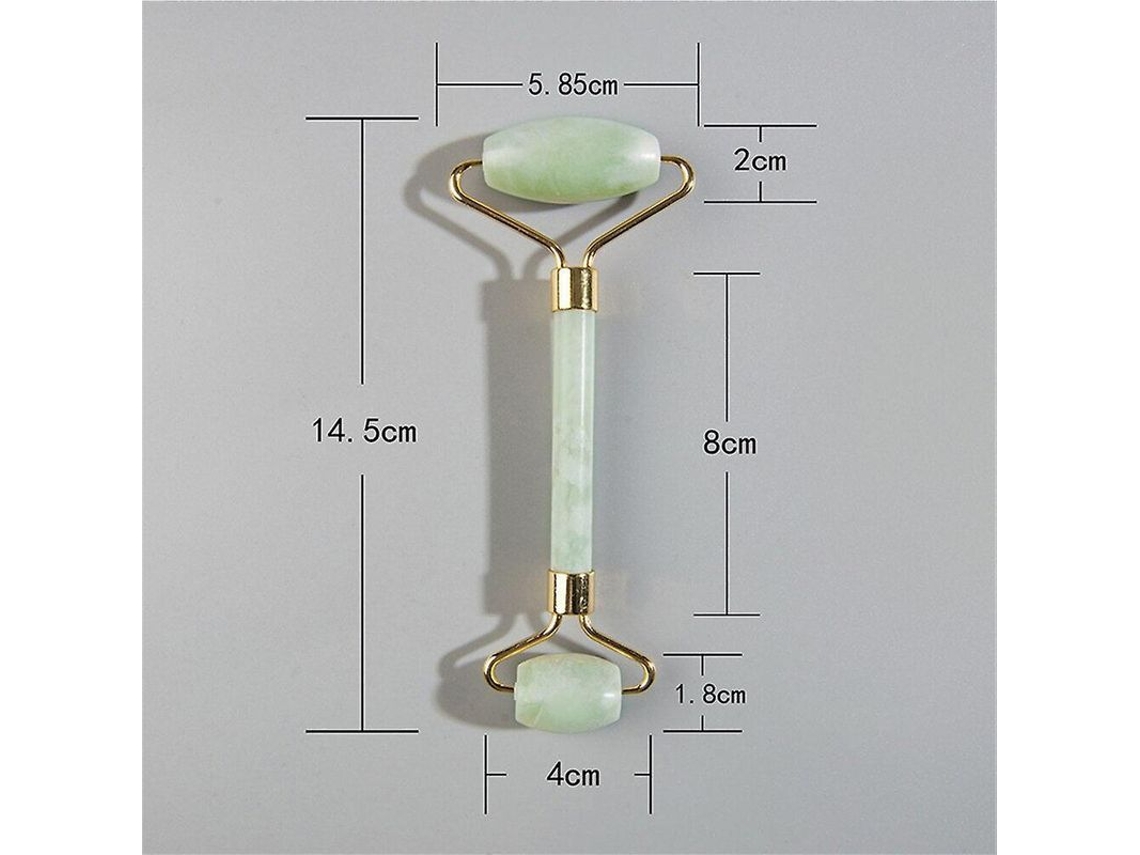 Rodillo Gua Sha De Jade Para Masaje Facial, De Cuello Y Corporal - Herramienta De Belleza Y Cuidado De La Piel