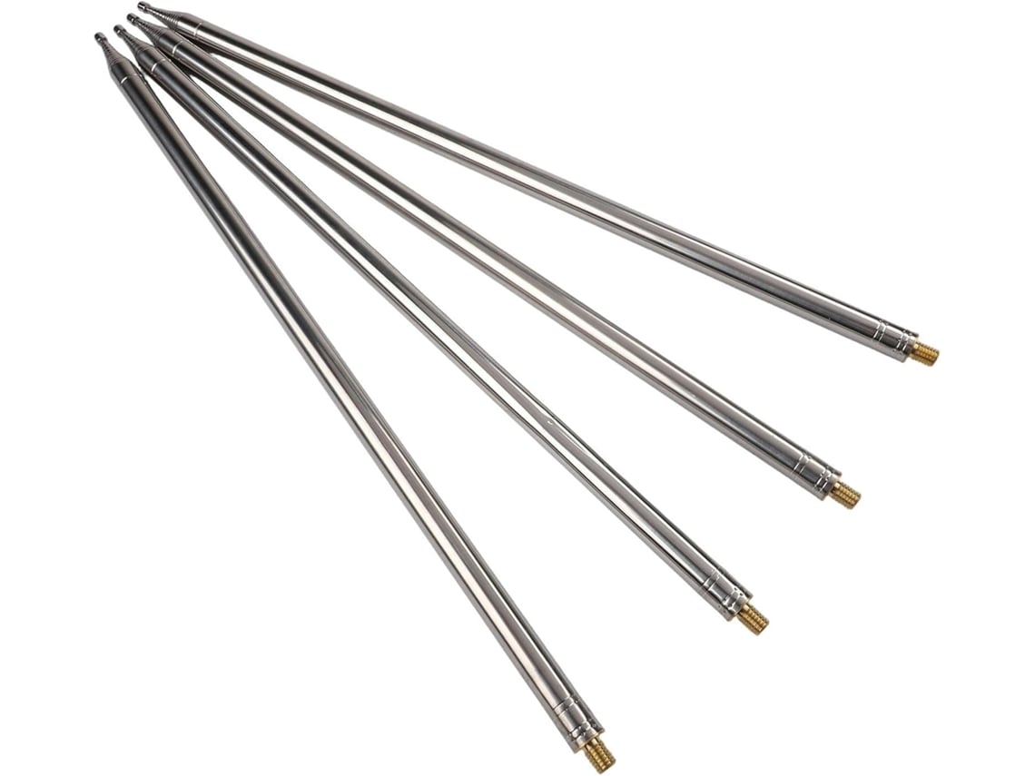 Lote De 4 Antenas Telescópicas, 5-6m, Radio Fm, Rosca M10, Acero 201, Yagi Y Antenas Cortas Para Bricolaje.