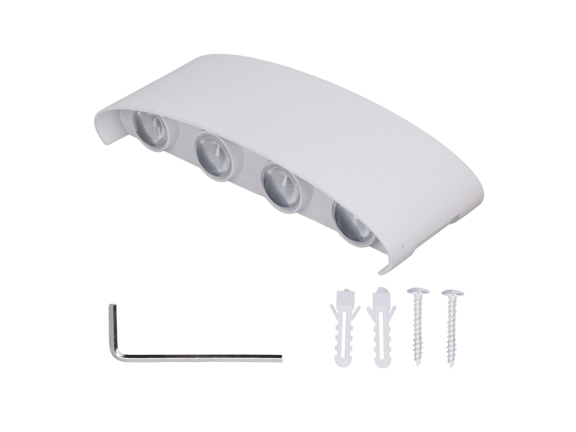 2026-lámpara De Pared Led Decorativa Con Caja Blanca Iluminación Blanca Interior Para Hotel Jardín Dormitorio 90‑265v 8w