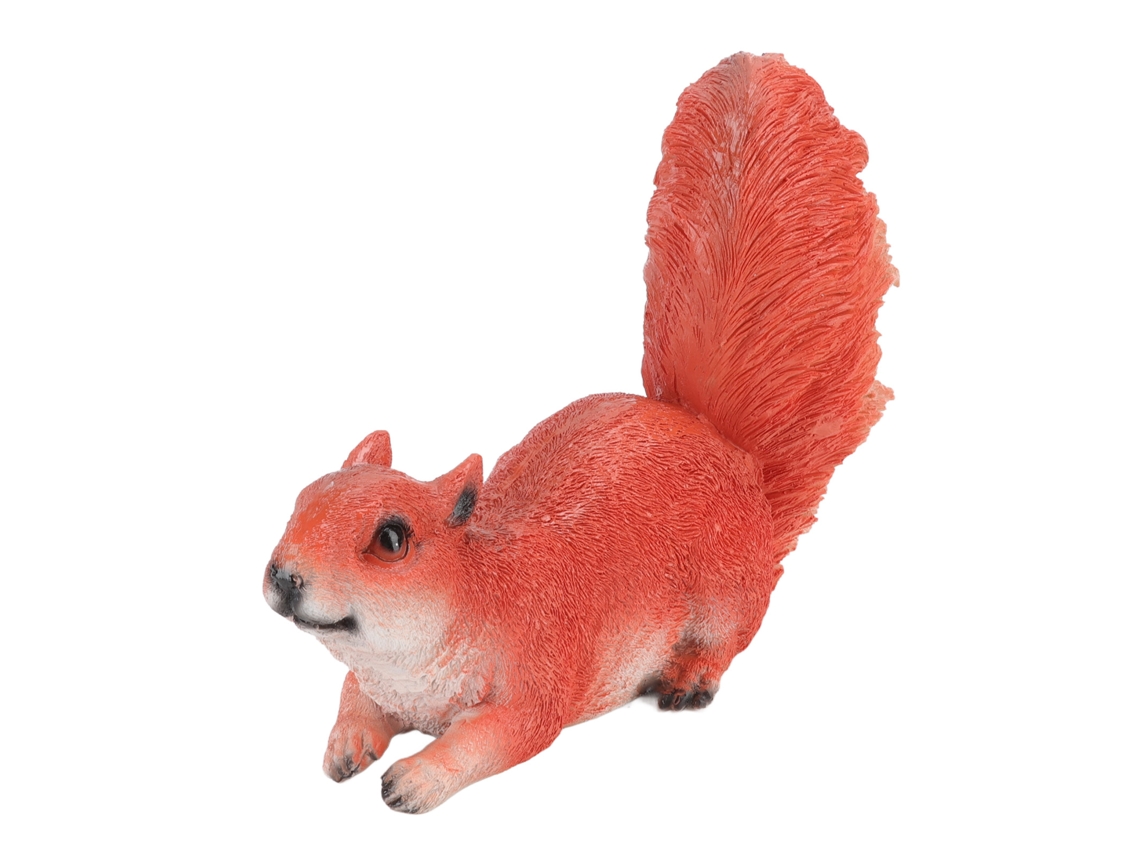 Figura de ardilla de resina para decoración de jardín