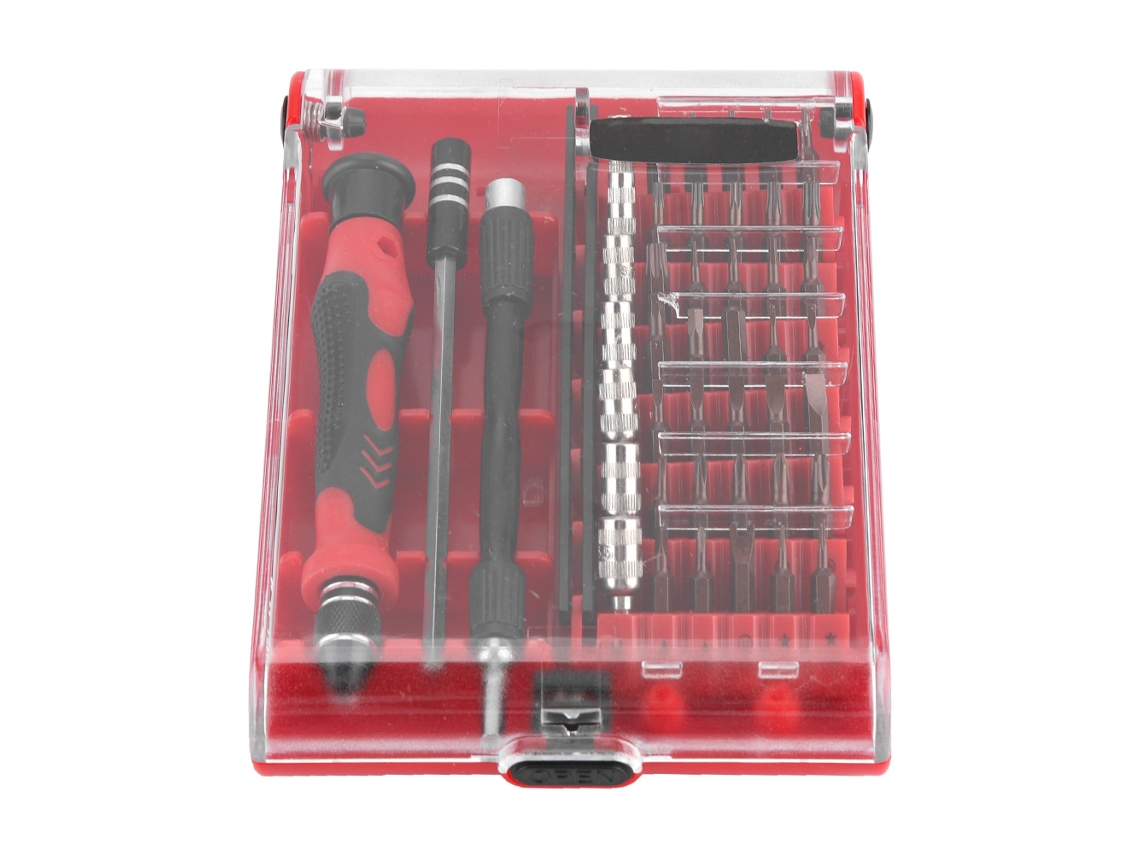 Kit De Herramientas De Mantenimiento De 45 Piezas Con Destornilladores, Llaves Hexagonales, Llaves De Estrella Y Vasos.