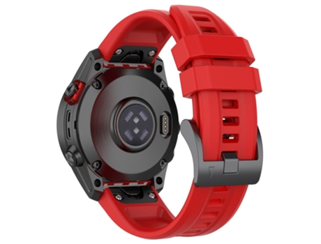 Correa de Silicona liberación rápida 26mm para Garmin Fenix 7X/7X Solar/6X/6X Pro/TACTIX 7 - tinto