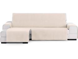 Funda Chaise Longue TODOPARAMICASA Levante Blanco Roto (Brazo Izquierdo - Tela  - 290 cm)