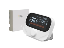 Termostato Inteligente Wifi Rf433 Para Calefacción Con Control Por Aplicación Y Voz - Blanco