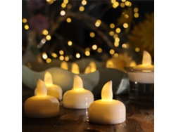Velas Led Flotantes Alimentadas Por 12 Pilas.