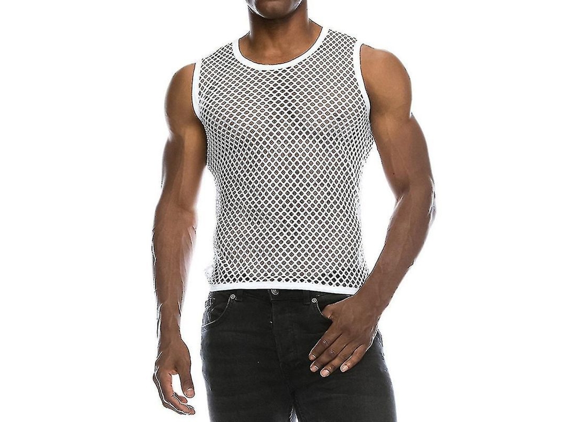 Camiseta Tipo Jersey Sin Mangas De Punto Para Hombre, Estilo Casual De Verano.