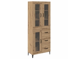 Aparador de roble artesanal en madera procesada 180x34x69,5 cm MAISON EXCLUSIVE