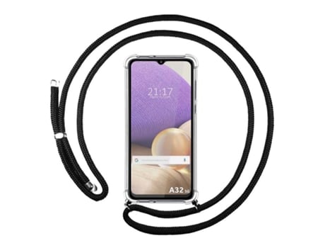 Carcasa Samsung Galaxy A32 5G TUMUNDOSMARTPHONE Colgante Negro