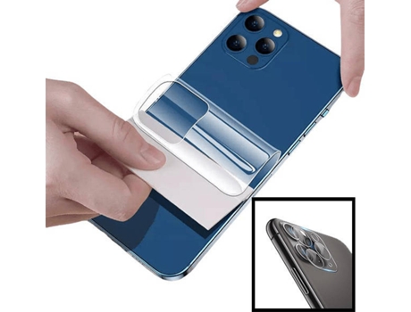 Kit Protector Hidrogel iPhone 8 Plus Phonecare Full Cover Verso, Cámara Transparente