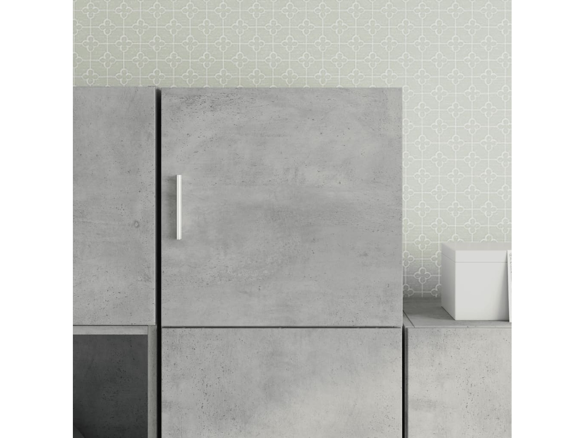 Armario De Pared Madera Ingeniería Gris Hormigón 40x42,5x40 Cm