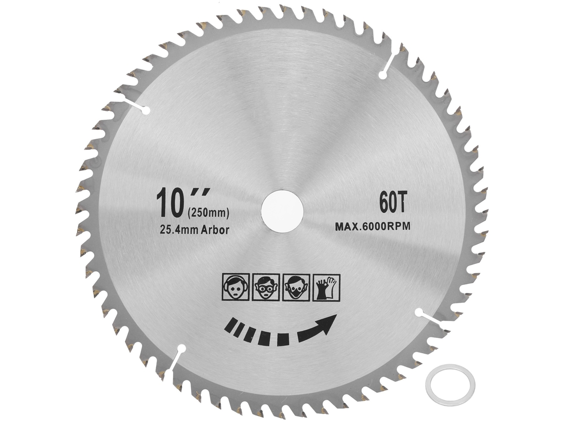 10 Hojas De Sierra Circular 60d De 254 Mm De Aleación Dura Para Carpintería Y Corte.